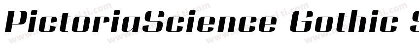 PictoriaScience Gothic SemiBold SmE字体转换